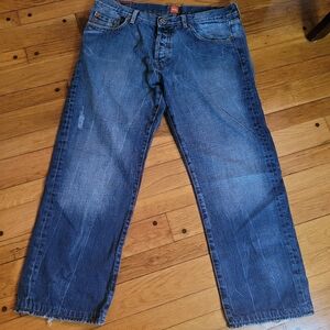 Mens boss hugo boss distressed jeans 38 x 32 HB1
